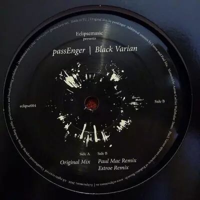 <a href=\'\'>Passenger</a> - Black Varian (<a href=\'\'>Estroe</a> & <a href=\'\'>Paul Mac</a> remixes)