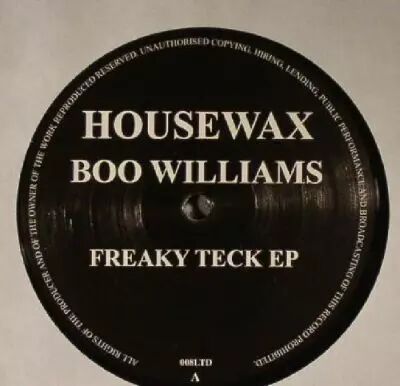 Boo Williams - Freaky Teck EP